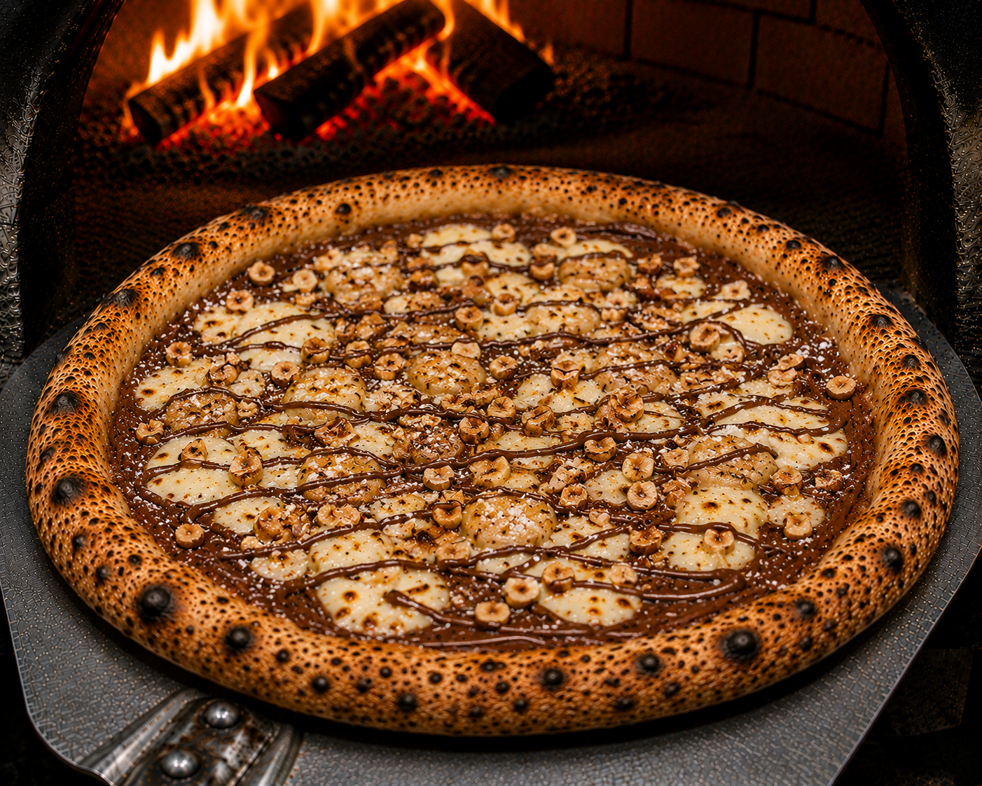 Pizza La Nut' — Nutella, sucre glace